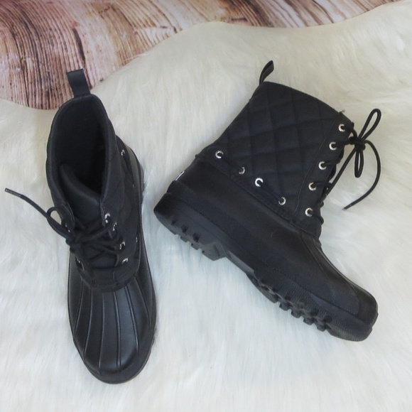 Sperry Shoes - Sperry Black Quilted *8* Waterproof Duck Boots